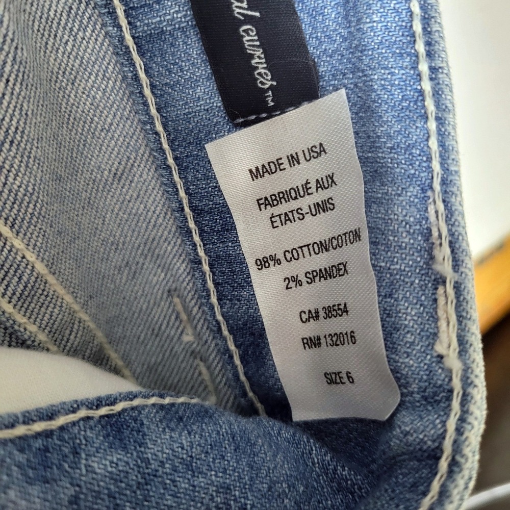 NEW NYDJ Med Rise Bootcut Jeans Size 6 Light Wash Curvy‎ Tall 30x34 Stretch - Picture 6 of 10